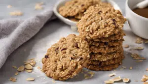 découvrez une recette irrésistible de biscuits croustillants aux flocons d'avoine, parfaits pour un encas sain et délicieux !