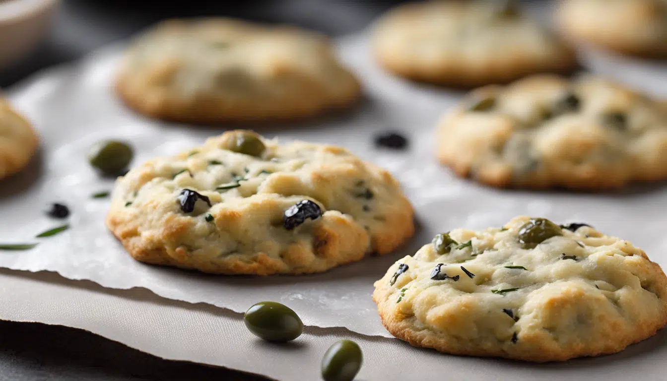 découvrez la recette irrésistible des cookies salés aux olives et au comté, parfaits pour sublimer vos apéros !