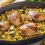 découvrez la recette miracle du poulet tout-en-un avec du maïs et des courgettes en seulement 7 ingrédients pour un dîner délicieux en un tour de main !
