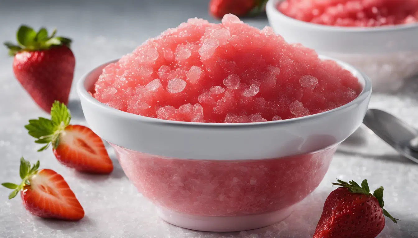 découvrez le secret de la recette parfaite du granité de fraises et surprenez vos papilles avec une explosion de fraîcheur fruitée !
