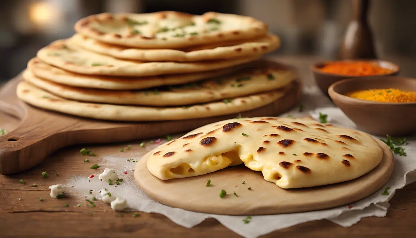 apprenez à réaliser de savoureux cheese naan au cantal grâce à notre vidéo. un délice à préparer chez vous pour régaler vos proches. suivez nos astuces pour un résultat réussi avec petits plats en équilibre.