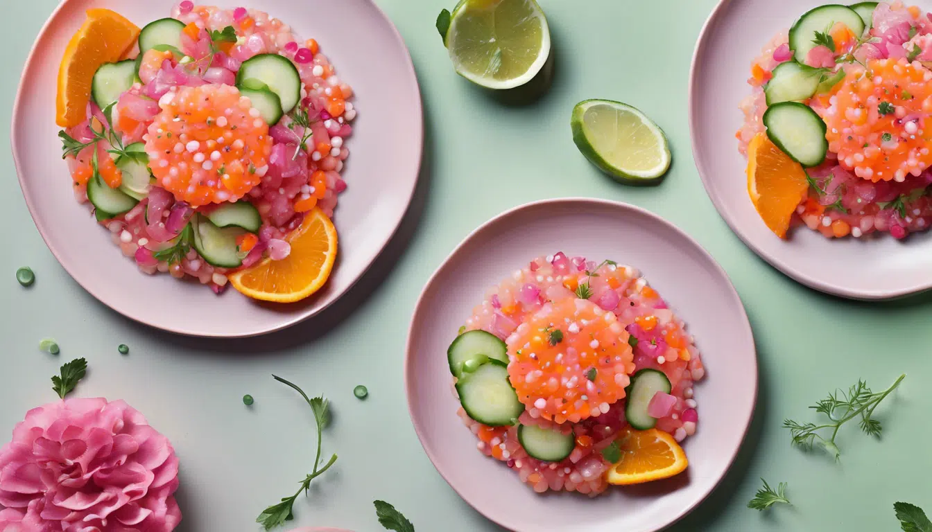 découvrez notre vidéo explicative pour réaliser un savoureux tartare de truite, rehaussé de concombre frais et de baies roses. une recette équilibrée et rafraîchissante qui ravira vos papilles !