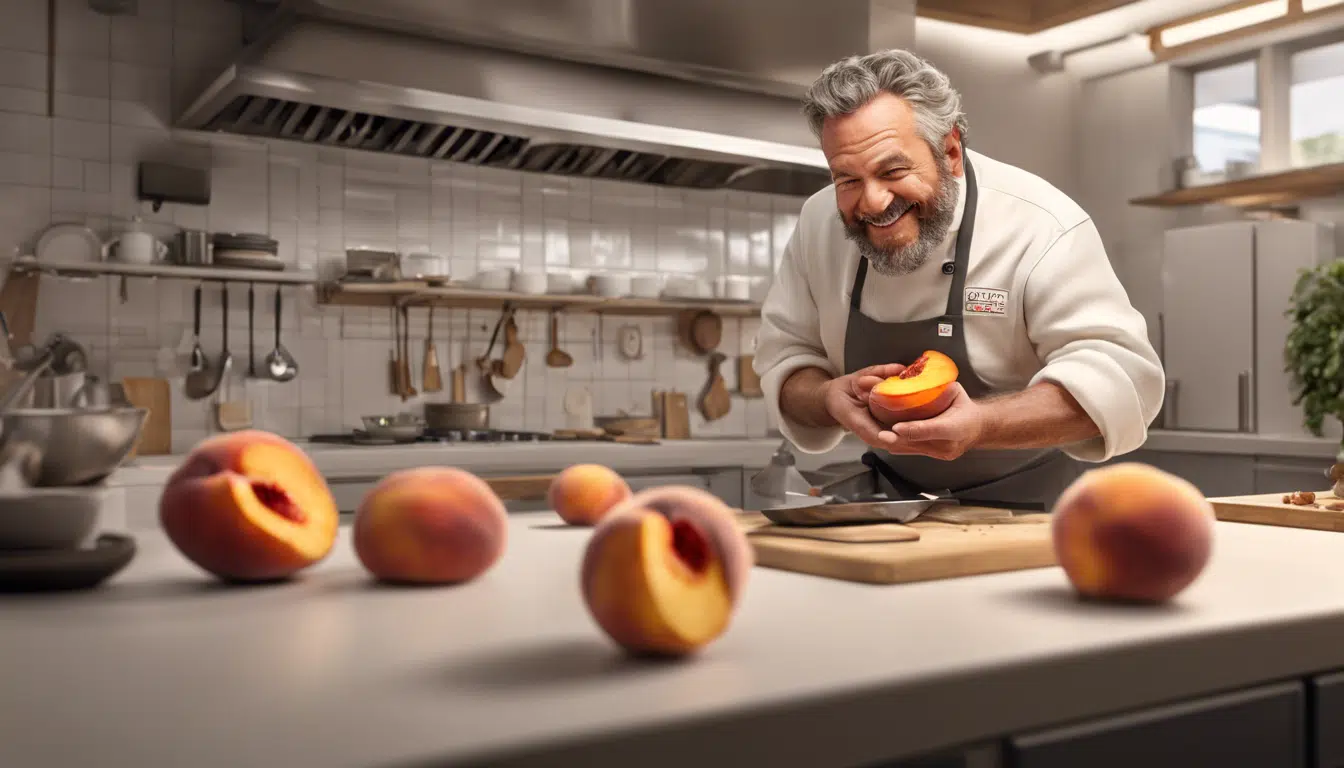 découvrez une recette délicieuse de pêche rôtie et crumble, conçue par un chef de renom. éveillez vos papilles avec ce dessert savoureux, parfait pour l'été, qui allie douceur des fruits et croustillant du crumble. ne manquez pas cette expérience culinaire!