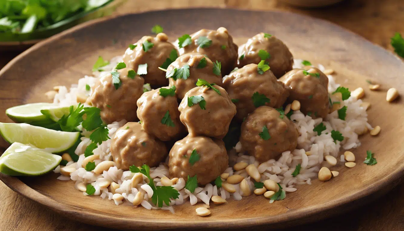 découvrez nos savoureuses boulettes de dinde, délicatement enrobées d'une irrésistible sauce coco-arachides. un plat gouteux et réconfortant qui ravira vos papilles et apportera une touche exotique à vos repas.