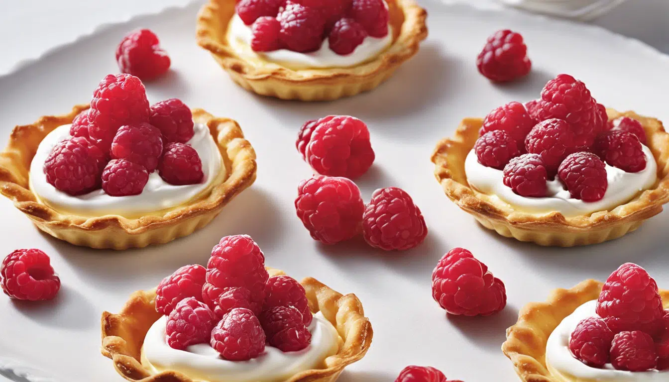 découvrez nos tartelettes express aux framboises et crème chantilly, une délicieuse douceur à préparer en moins de 20 minutes. idéales pour un dessert rapide ou une occasion spéciale, ces petites merveilles raviront vos papilles et celles de vos invités!